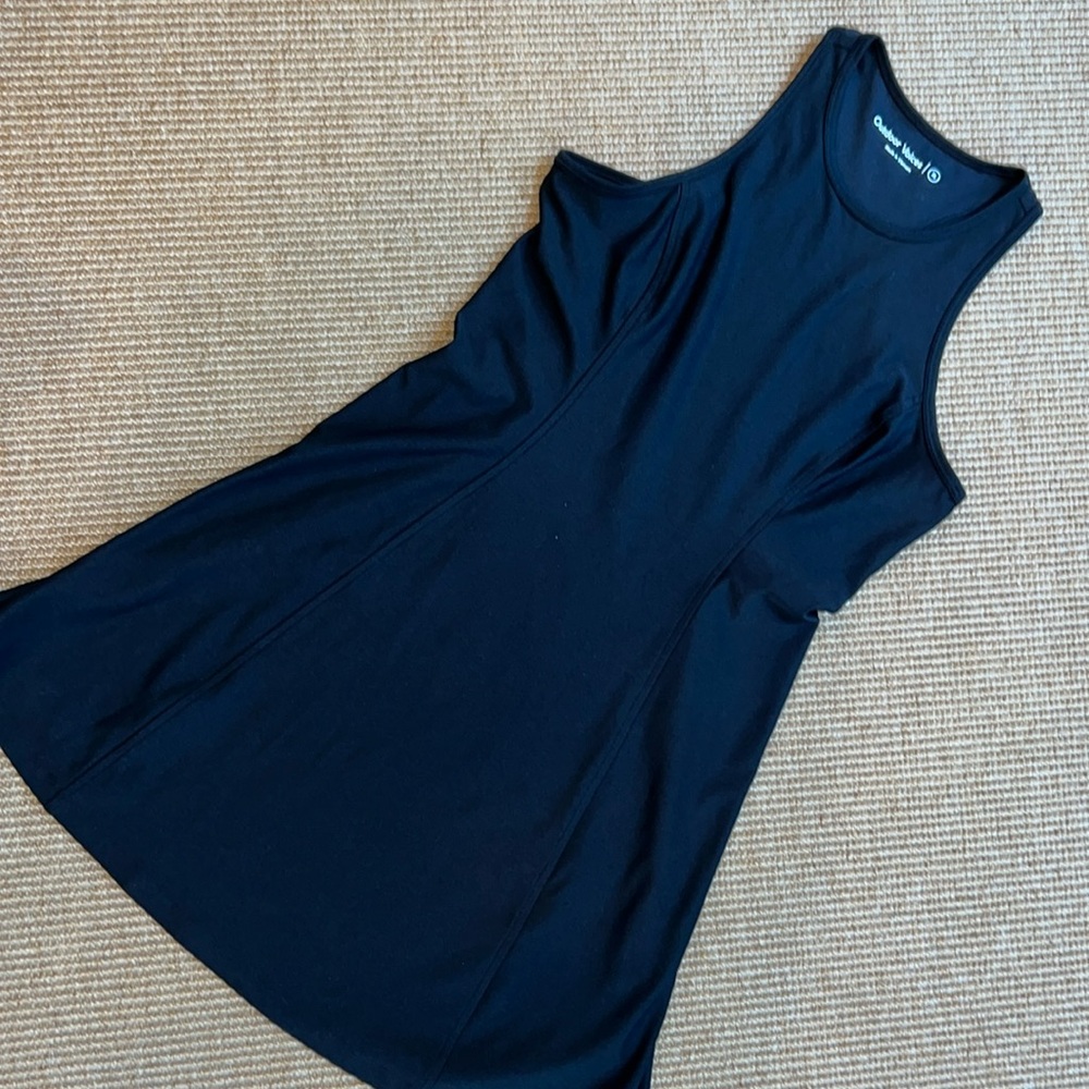 Outdoor Voices Athena Black Sleeveless Tank Tennis Dress M